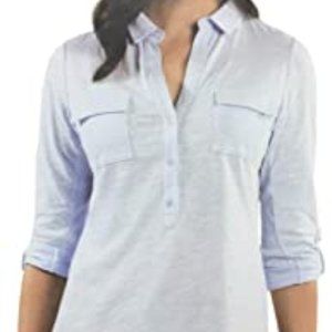 Light Blue 3/4 Sleeve Shirt